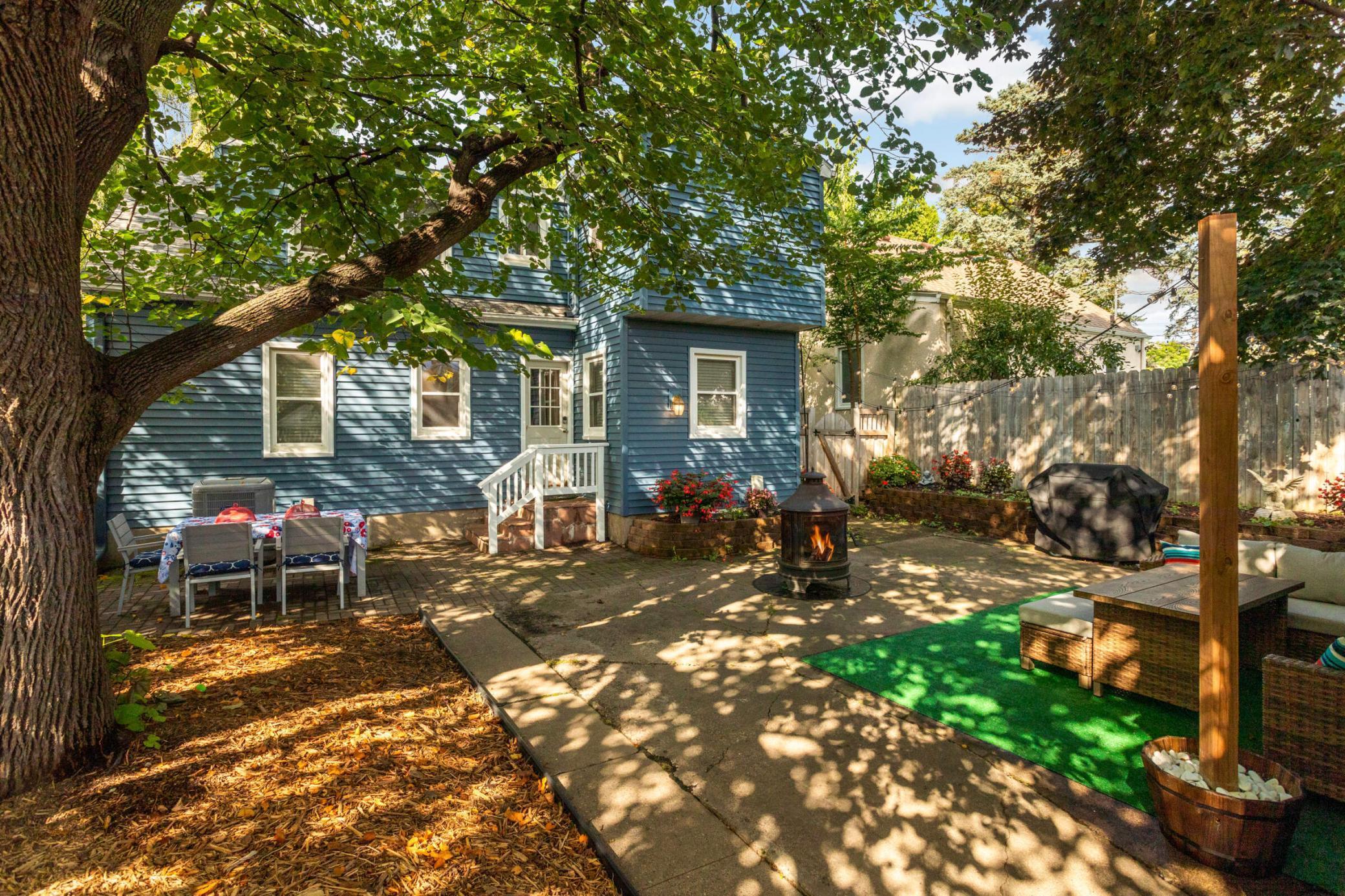 With a newer wood privacy fence, the backyard is your own private oasis.