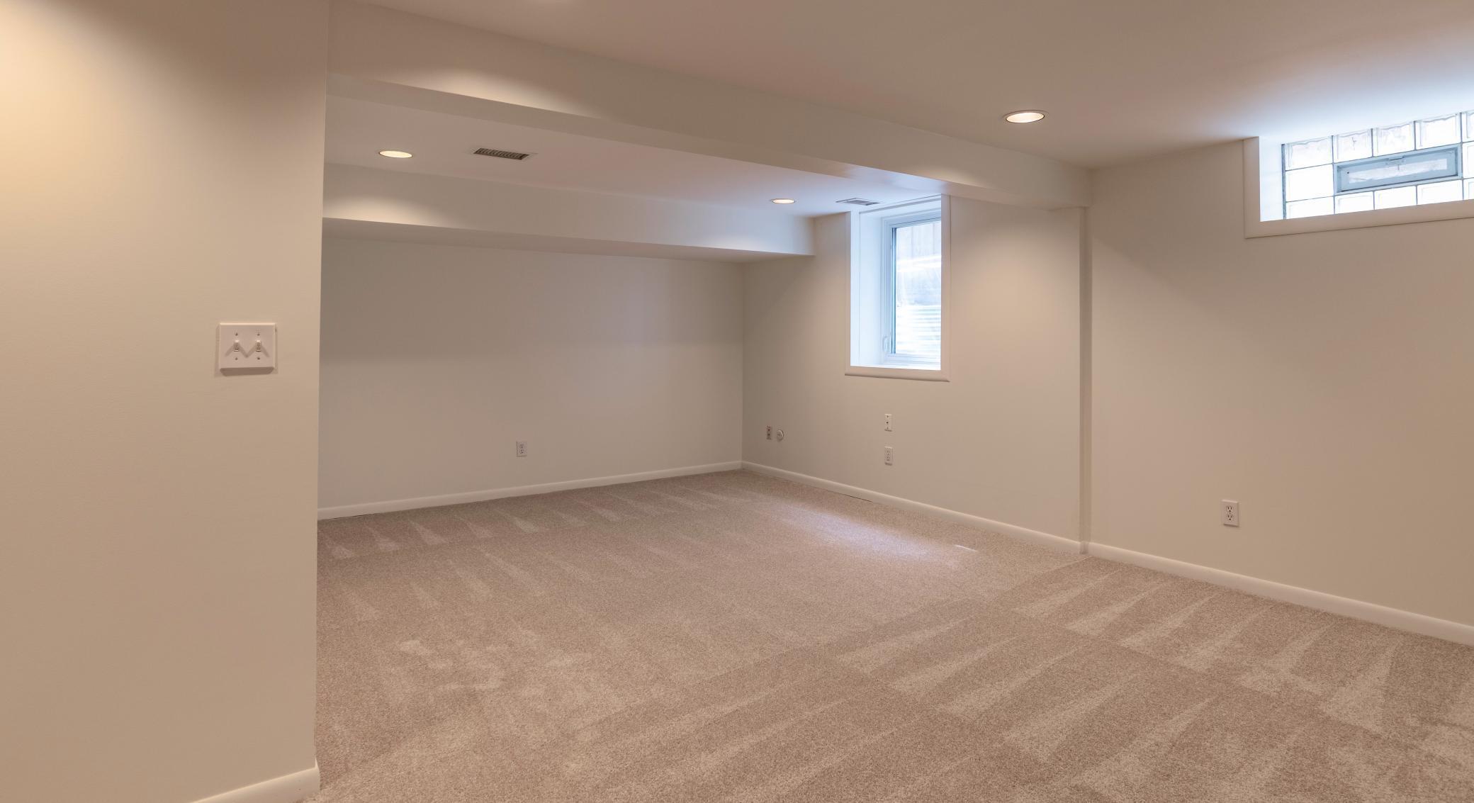 Large windows bring natural light into the lower level!