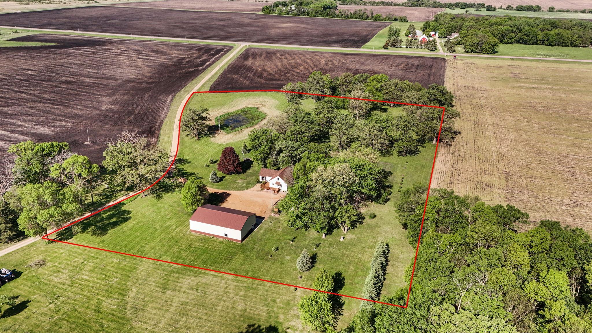 7.62 Acres 60 x 36 Shed with Property Lines