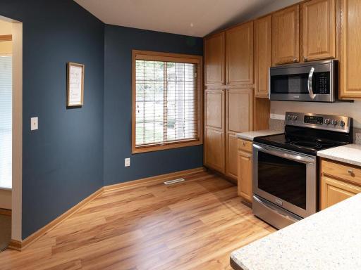 Enjoy the natural light from the large window in the kitchen.