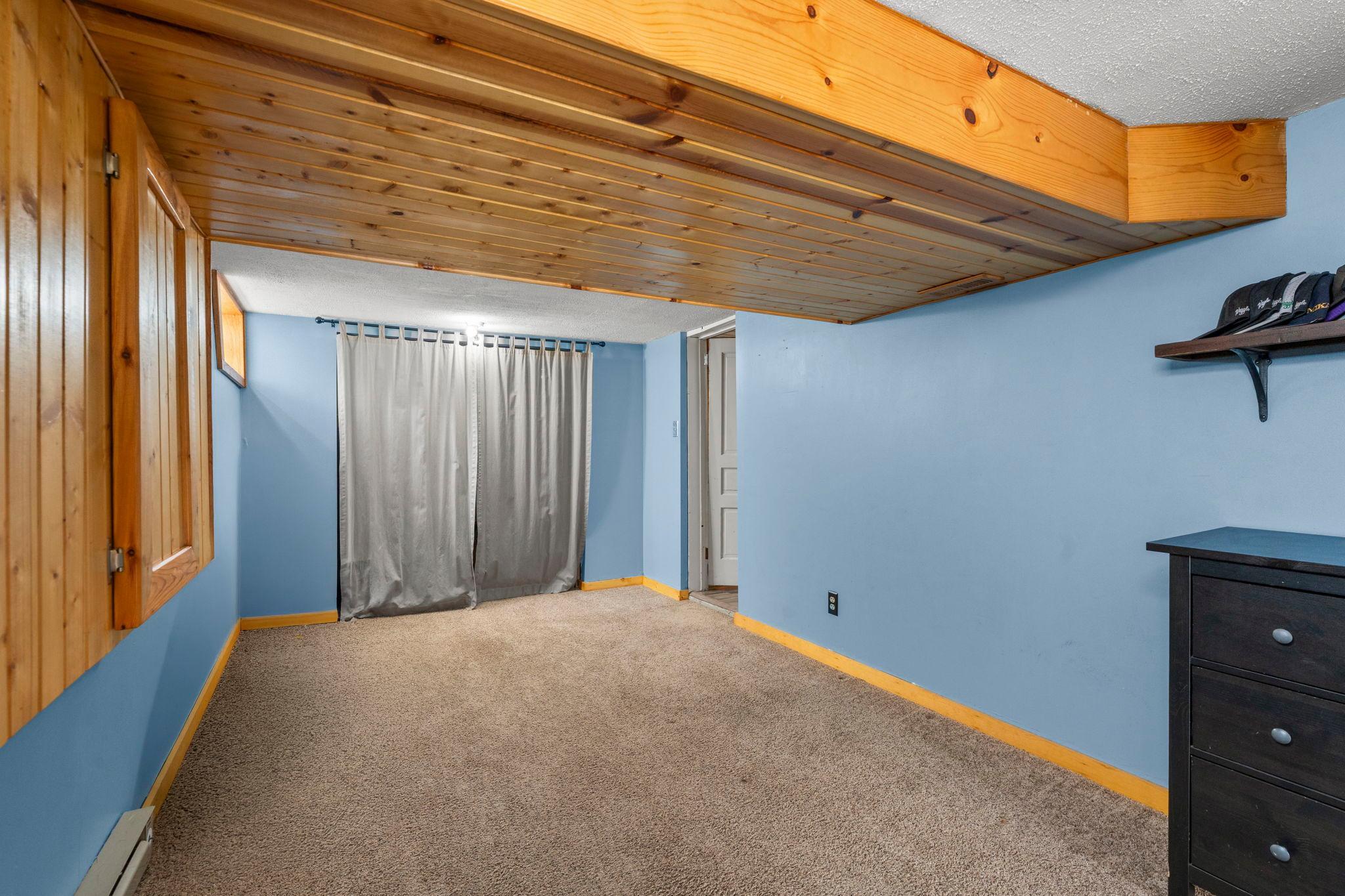 Lower level room could be used an as office or bonus room
