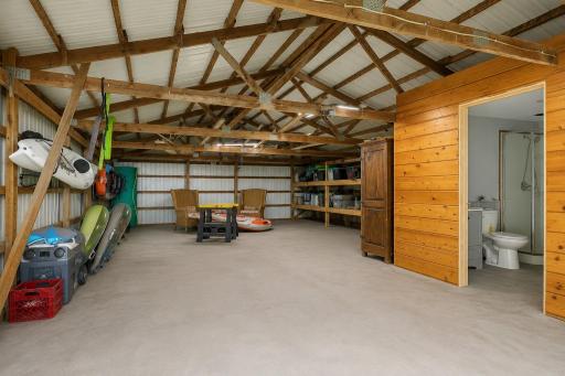 Class 5 rock and 3 ft of concrete was installed in shed in 2022 for clean, functional storage.