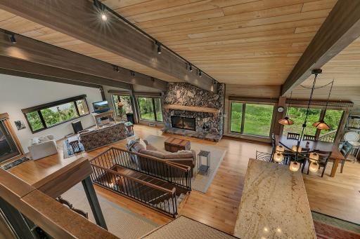 The 4 bedroom, 3 bath home is thoughtfully designed to maximize lake views from nearly every room.