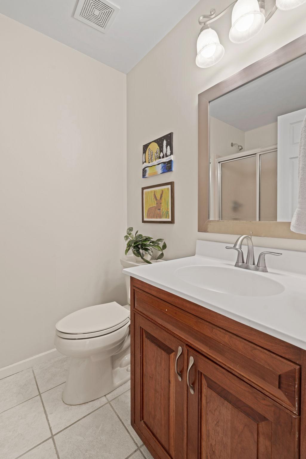Lower level 3/4 bathroom