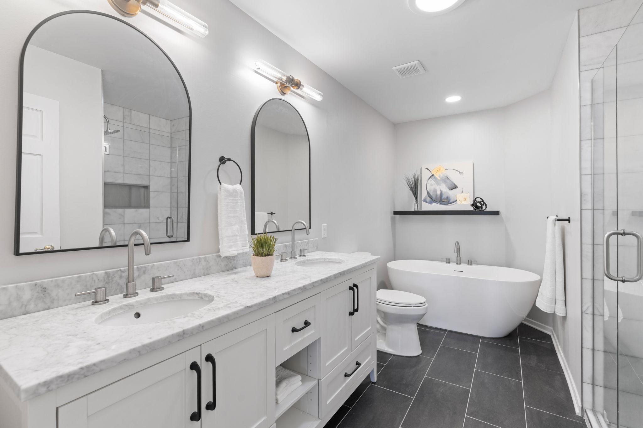 Updated primary ensuite bathroom