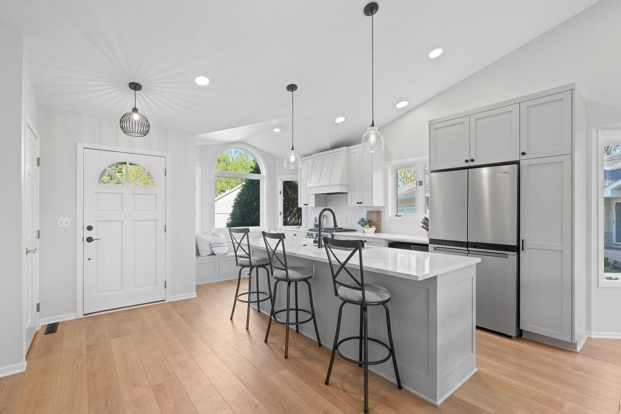 The kitchen island is a great space to gather!