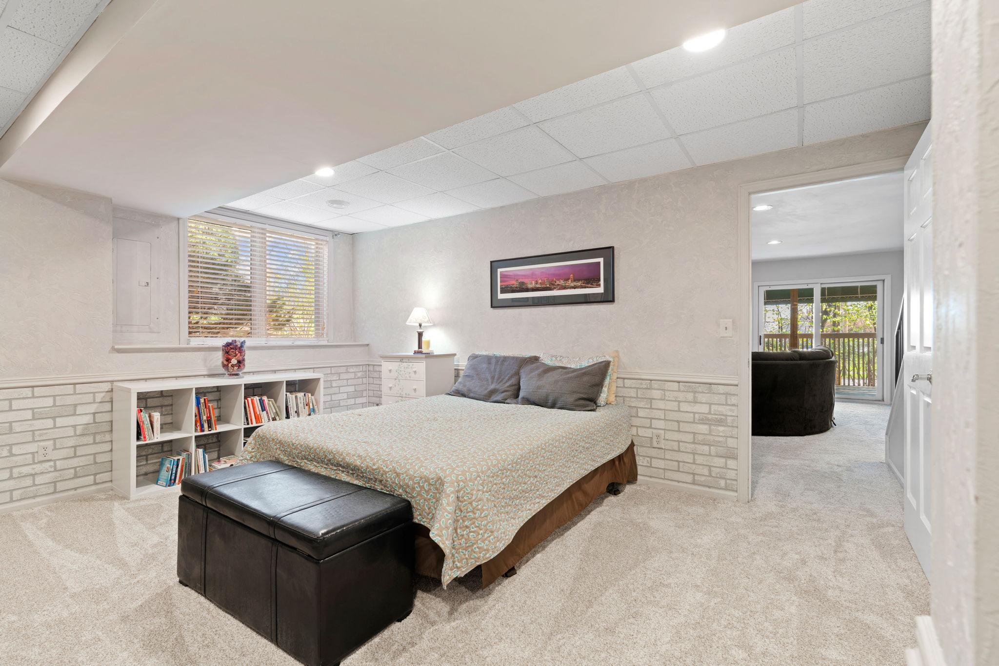 Lower level 3rd bedroom