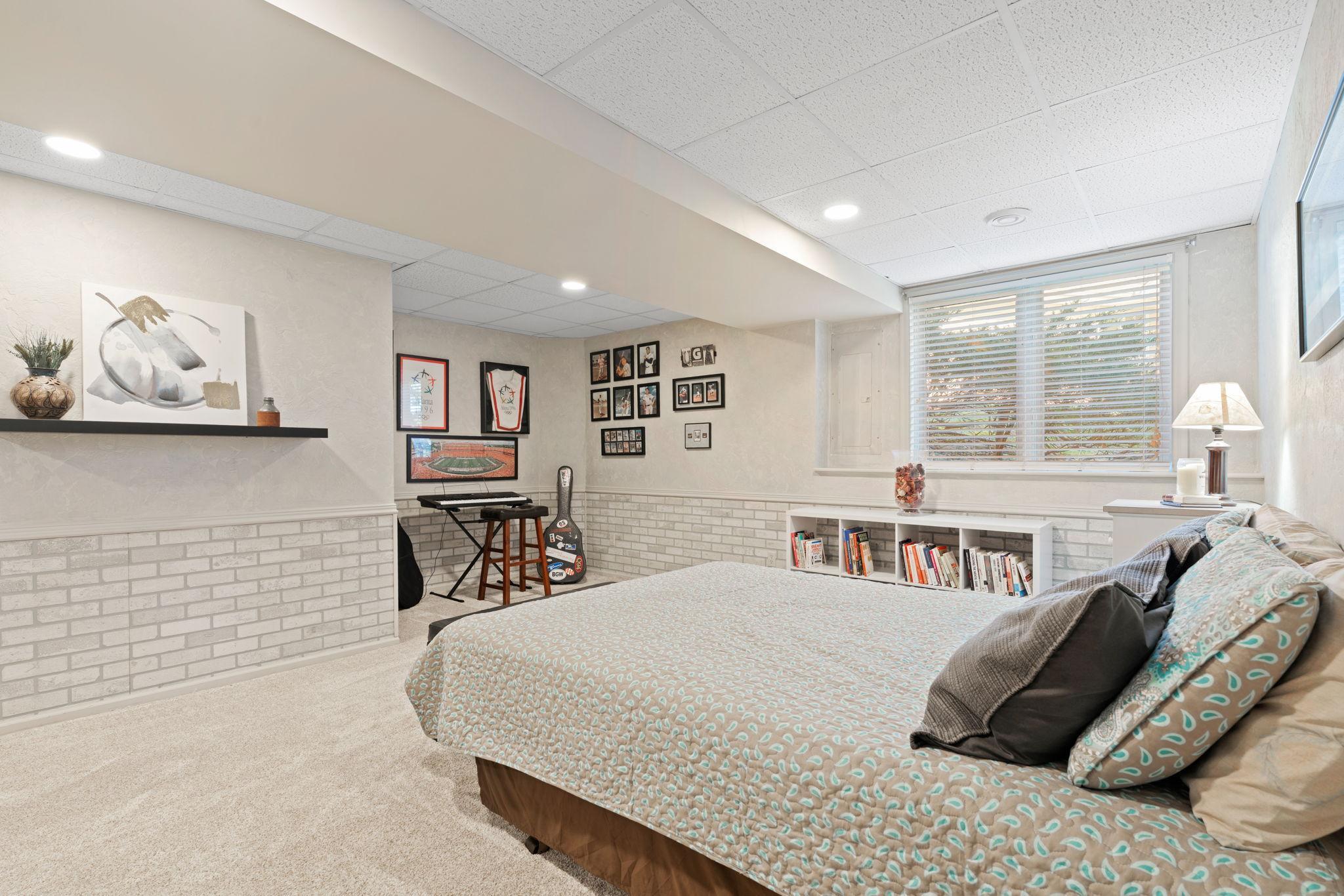 Lower level 3rd bedroom