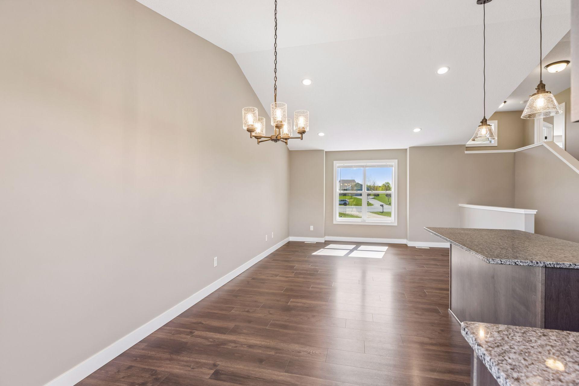 Dining space plus space for island seating.