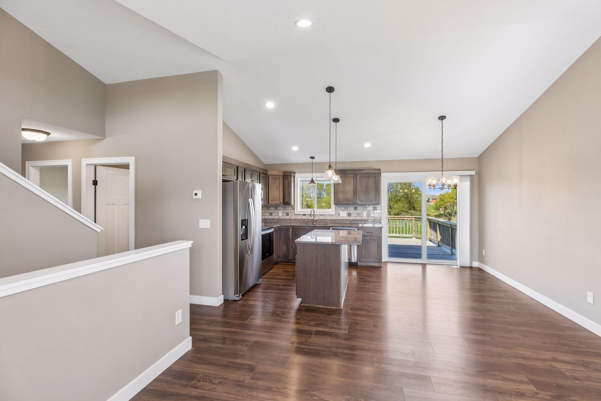 A desirable open floor plan.