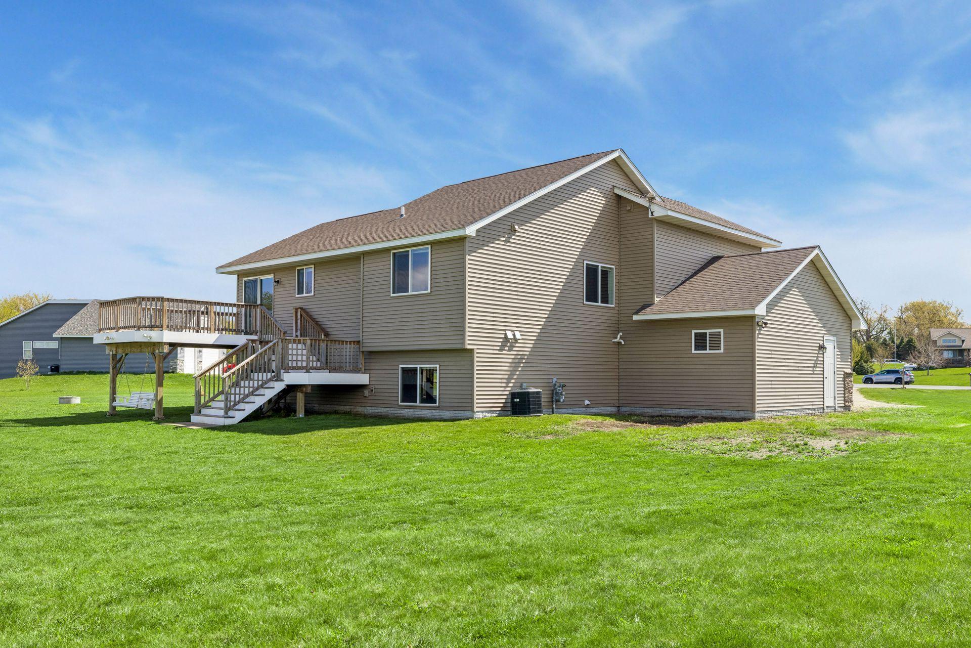 Back view of the home.