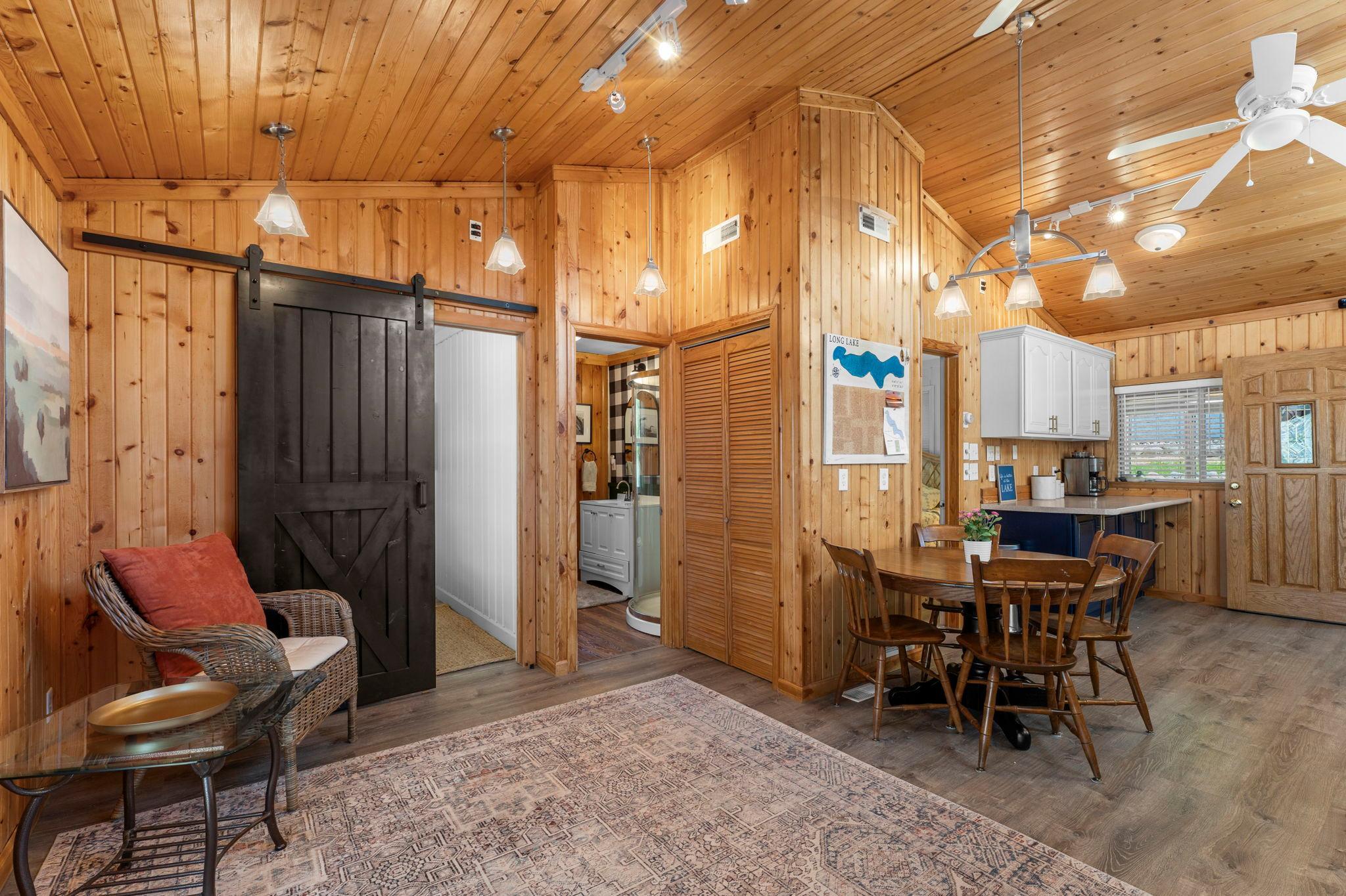 The home does have central air for those hot summer days and forced heat for those cooler nights!