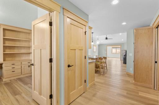 This home features beautiful Maple cabinets, raised panel doors, and upgraded flooring throughout.