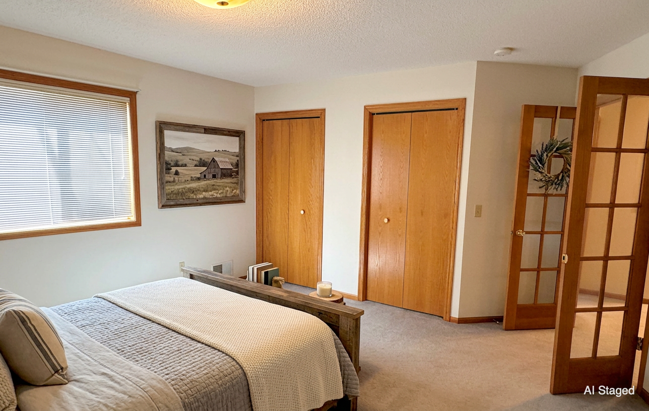 ai Staged owner's bedroom