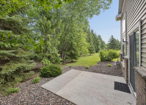 Privacy and rare green space, all located in a quiet neighborhood