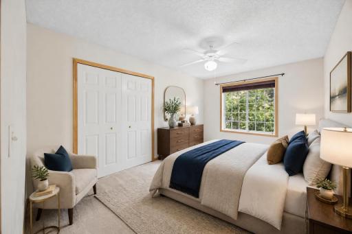 Bedroom #2, upper level (Shown virtually staged)