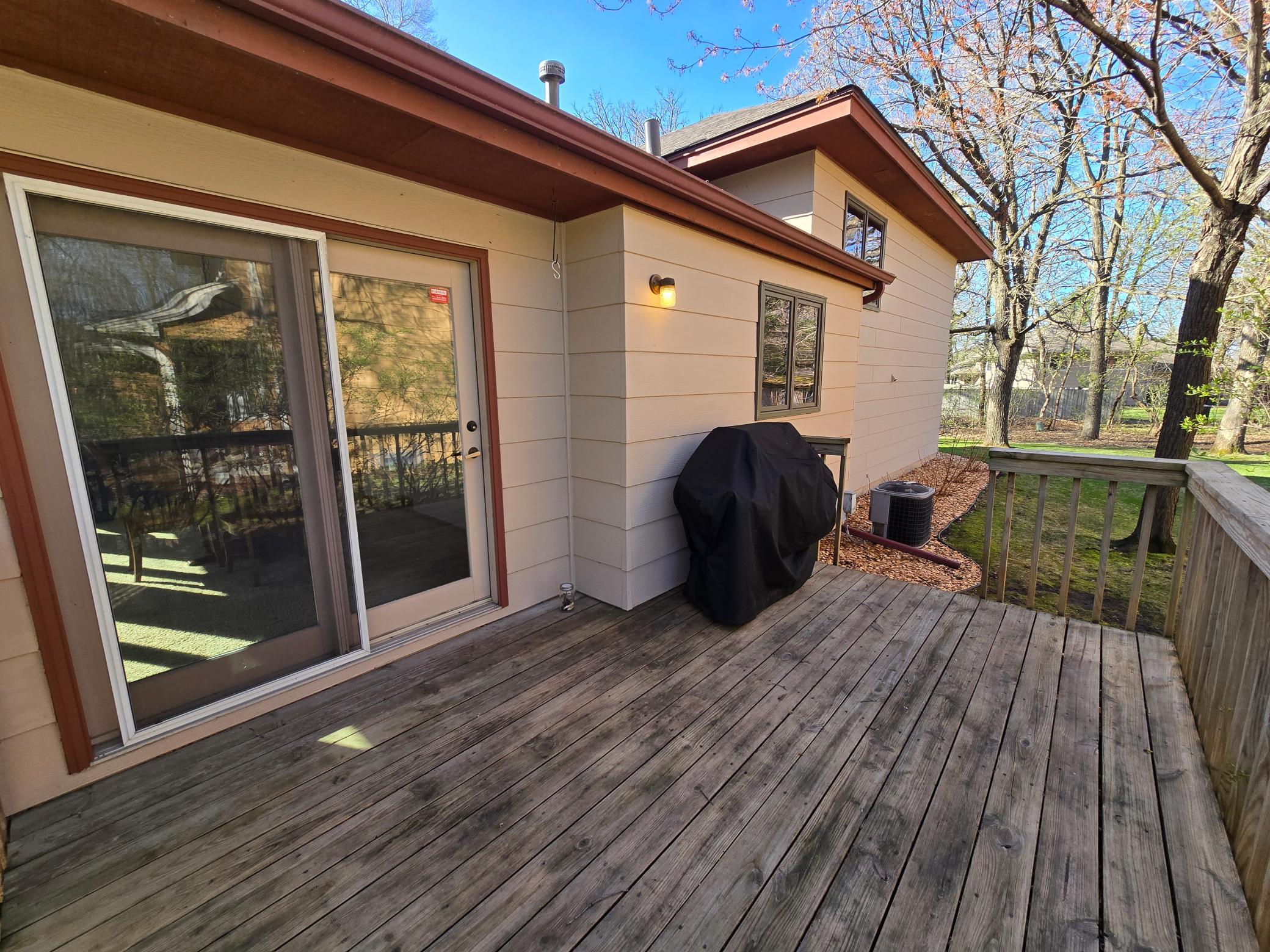 Offering a seamless extension of the living space, this 14'x10' deck provides just the right amount of space to relax and entertain.