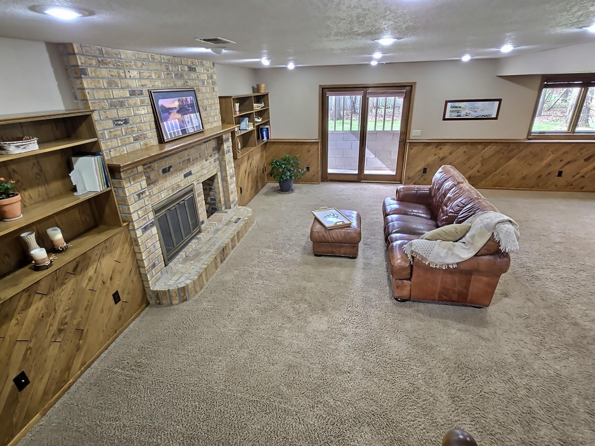 The extremely well-lit family room will have you reconsidering what a lower-level can look like.