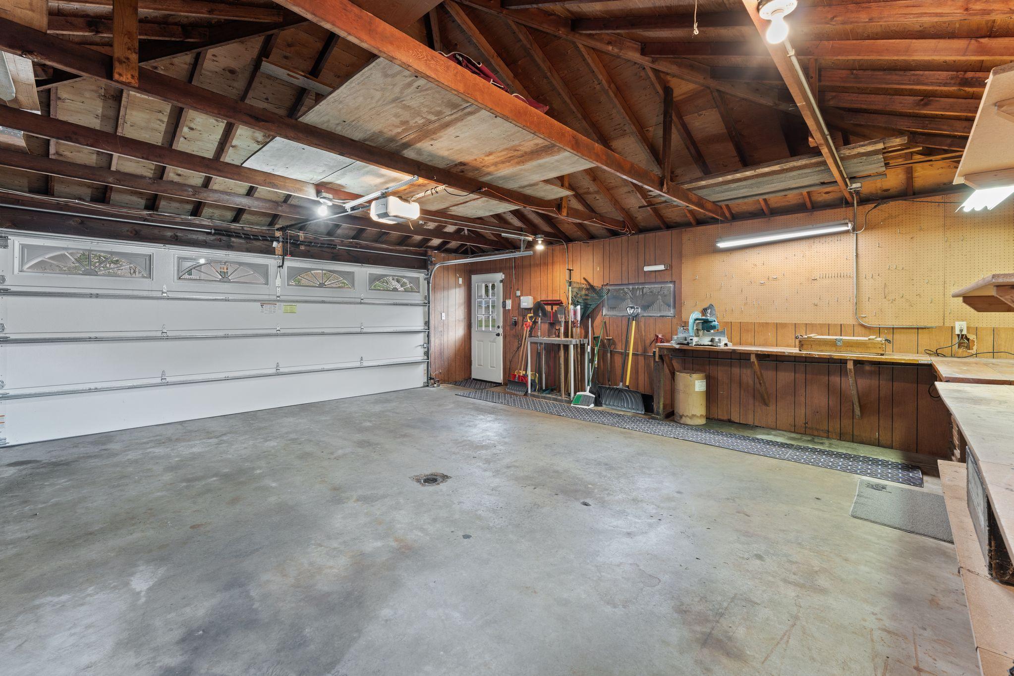 Extra width on both sides of Garage Door