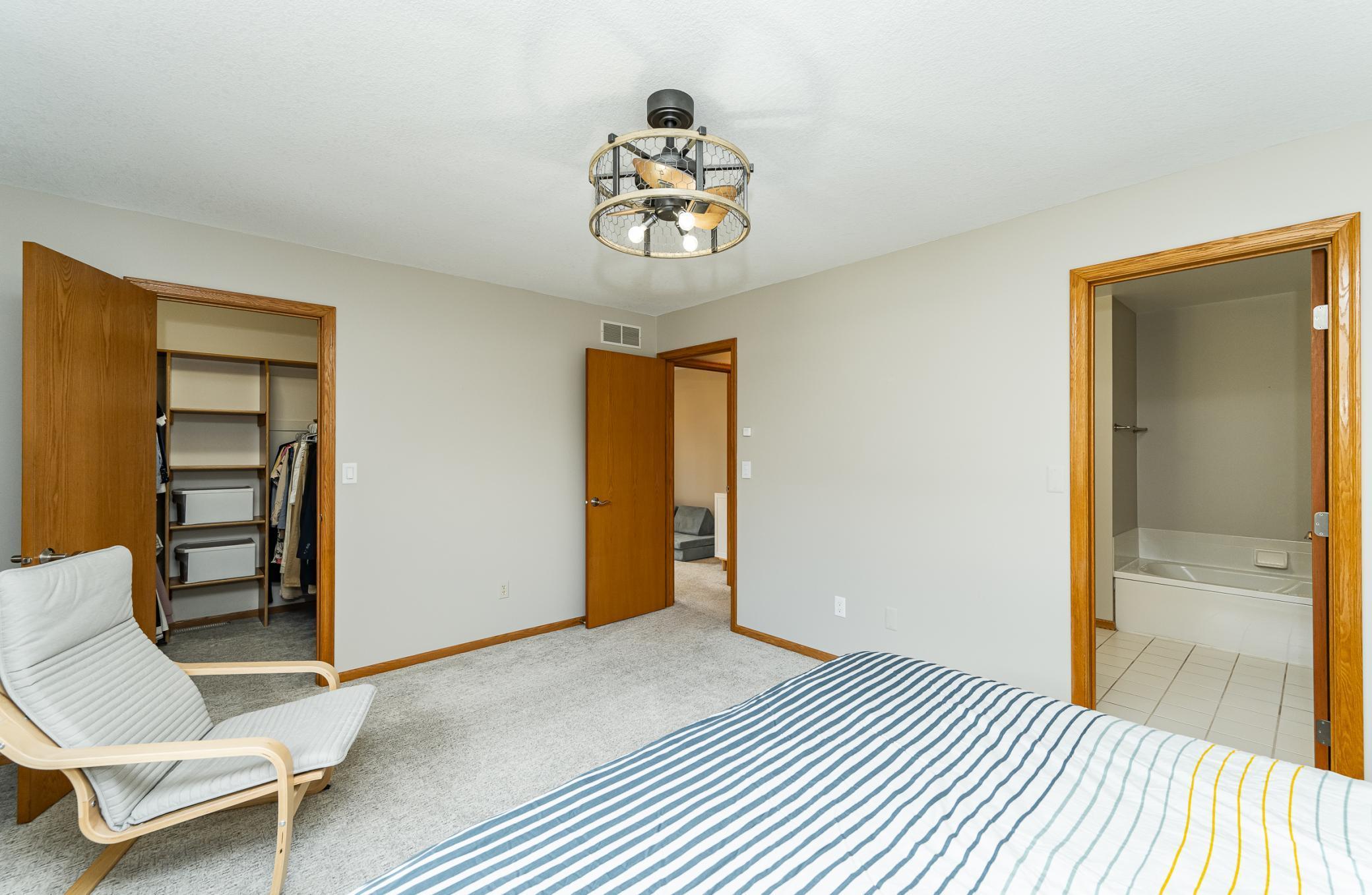 Primary Walk In Closet and Full Bath