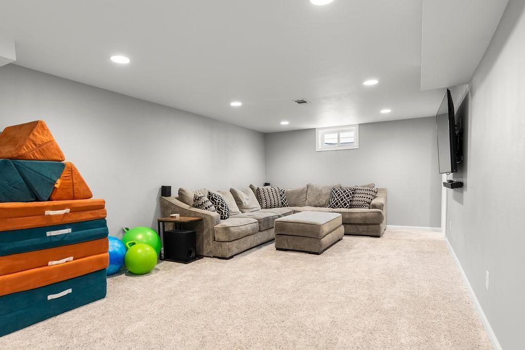 Basement family room/flex space/rec room