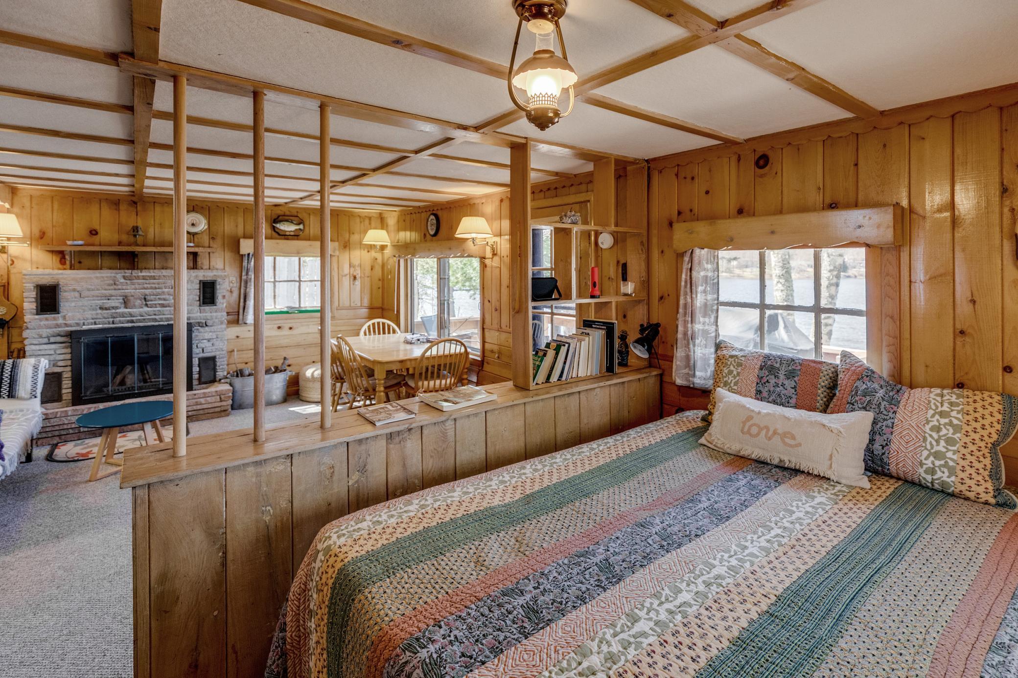 Sellers uses as bedroom ( curtain can go over shelving)