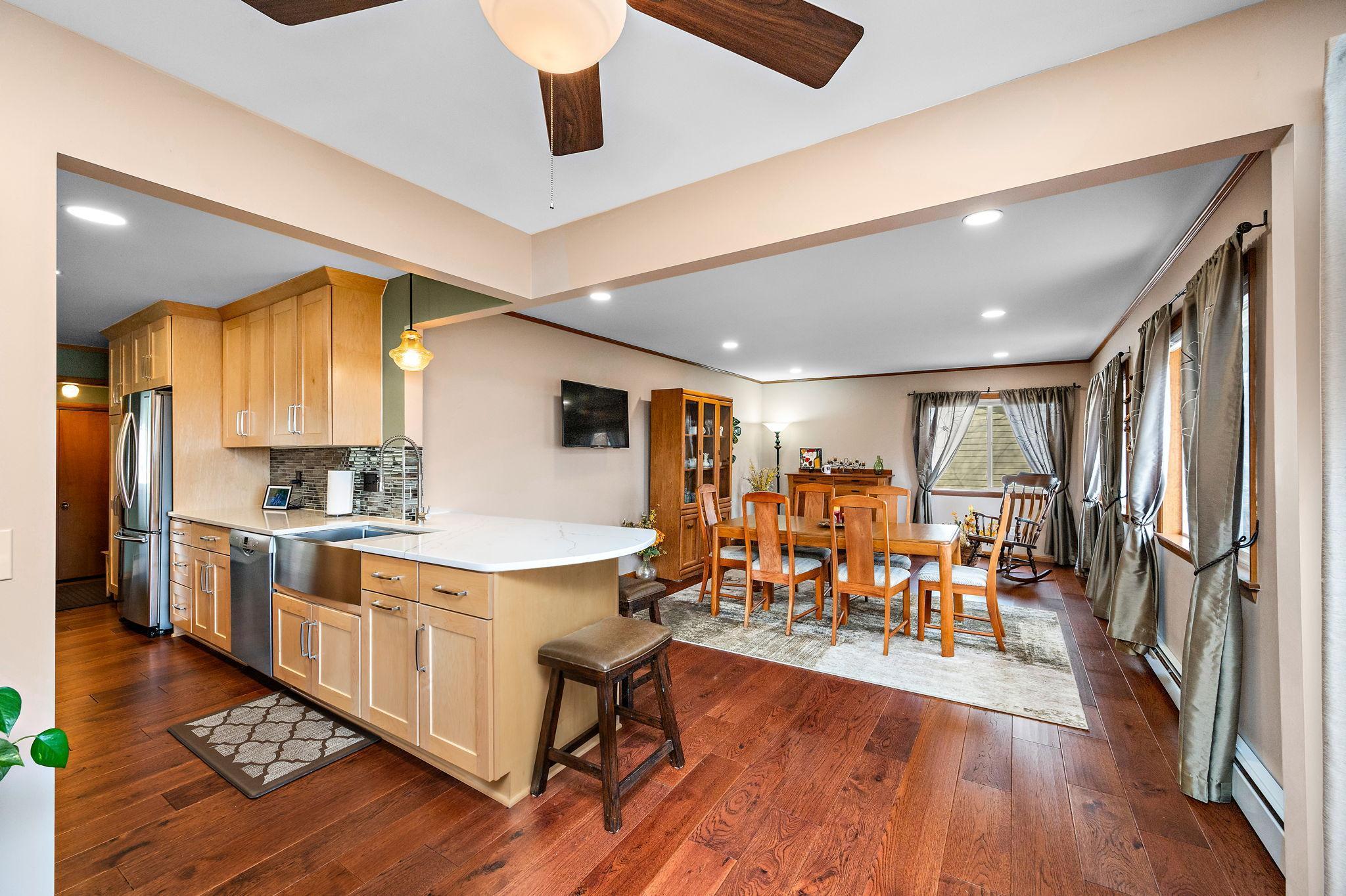Large formal living room that feels a bit like a sunroom!