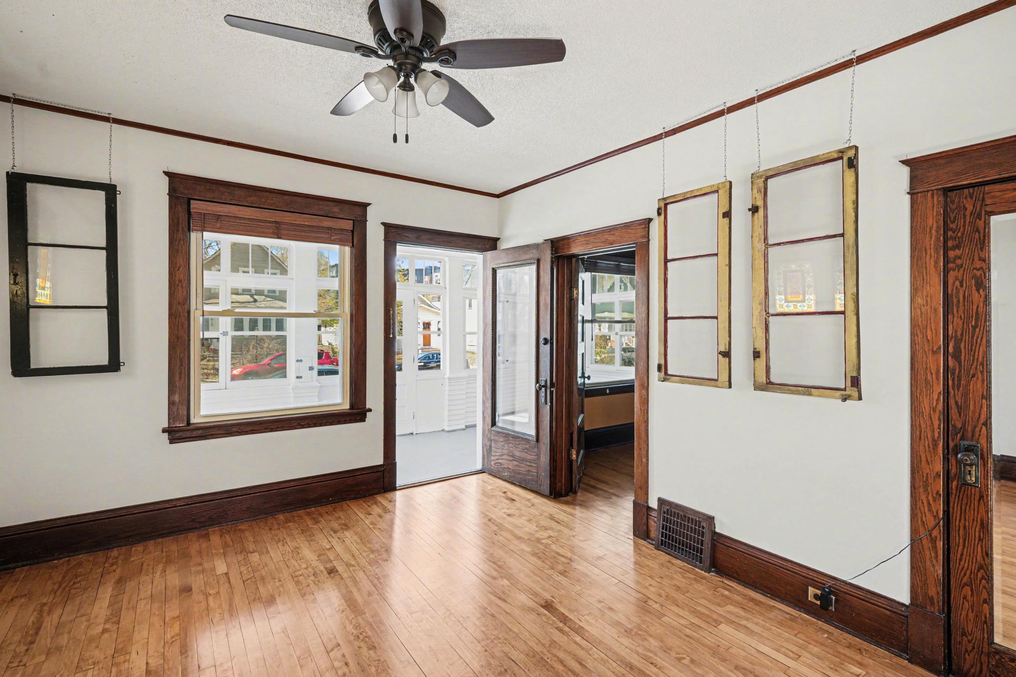 Front Entry into Living Room w/ door to bedroom