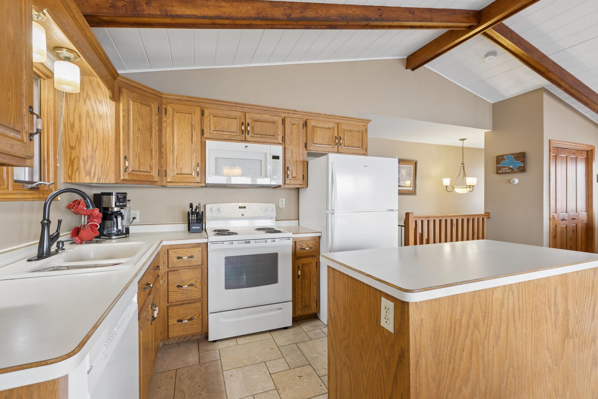 The tile floors through the kitchen make clean up a breeze. Lake Koronis is one of the largest lakes in the area at nearly 3,000 acres. Known for its good fishing and full recreational activities so bring all the lake toys!