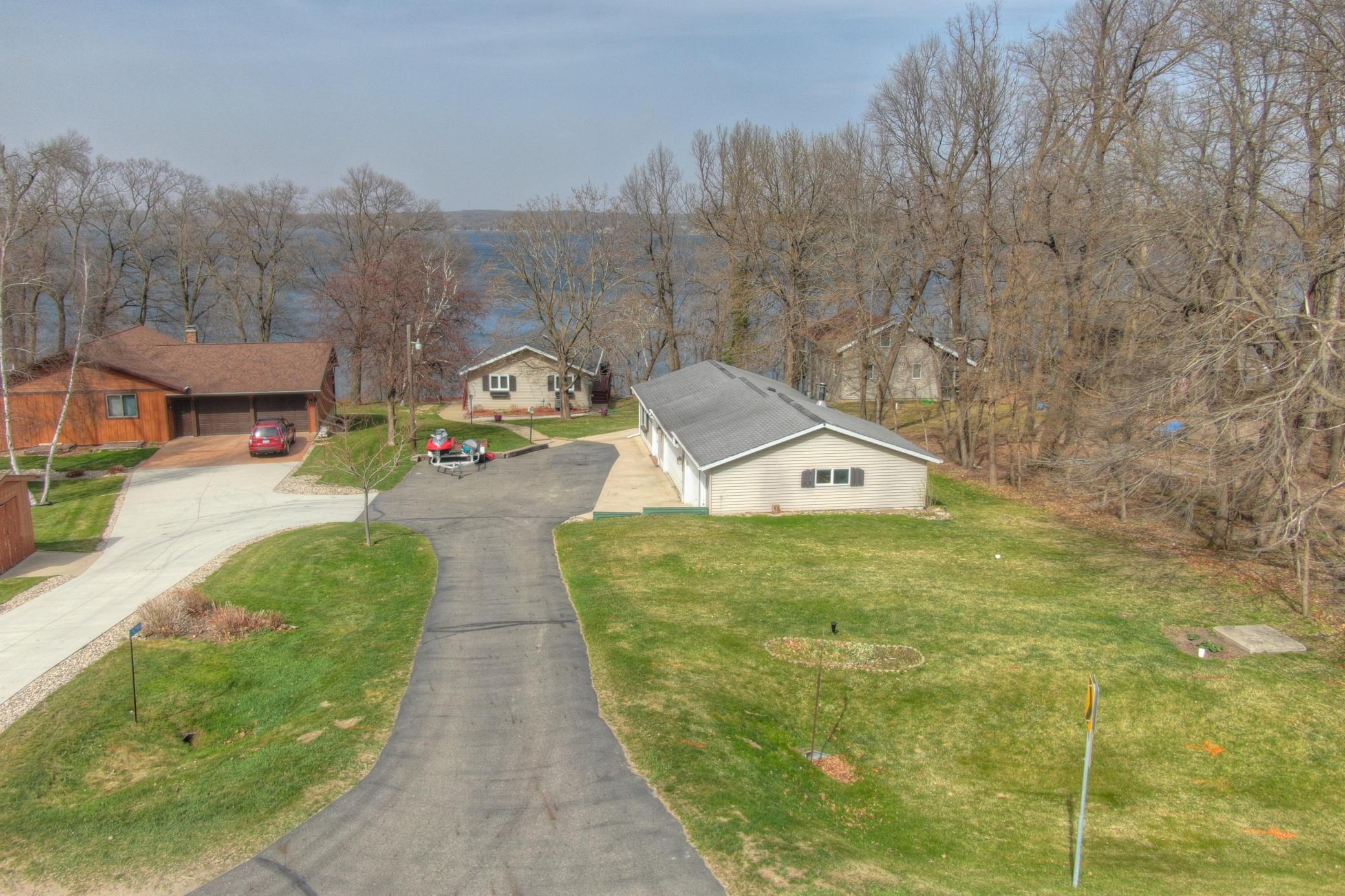 This property offers a full septic system that has been compliance inspected, plenty of parking and storage for all of your lake toys!