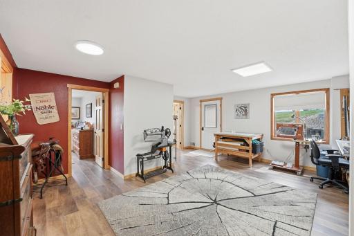 Lower level family room area with walk out