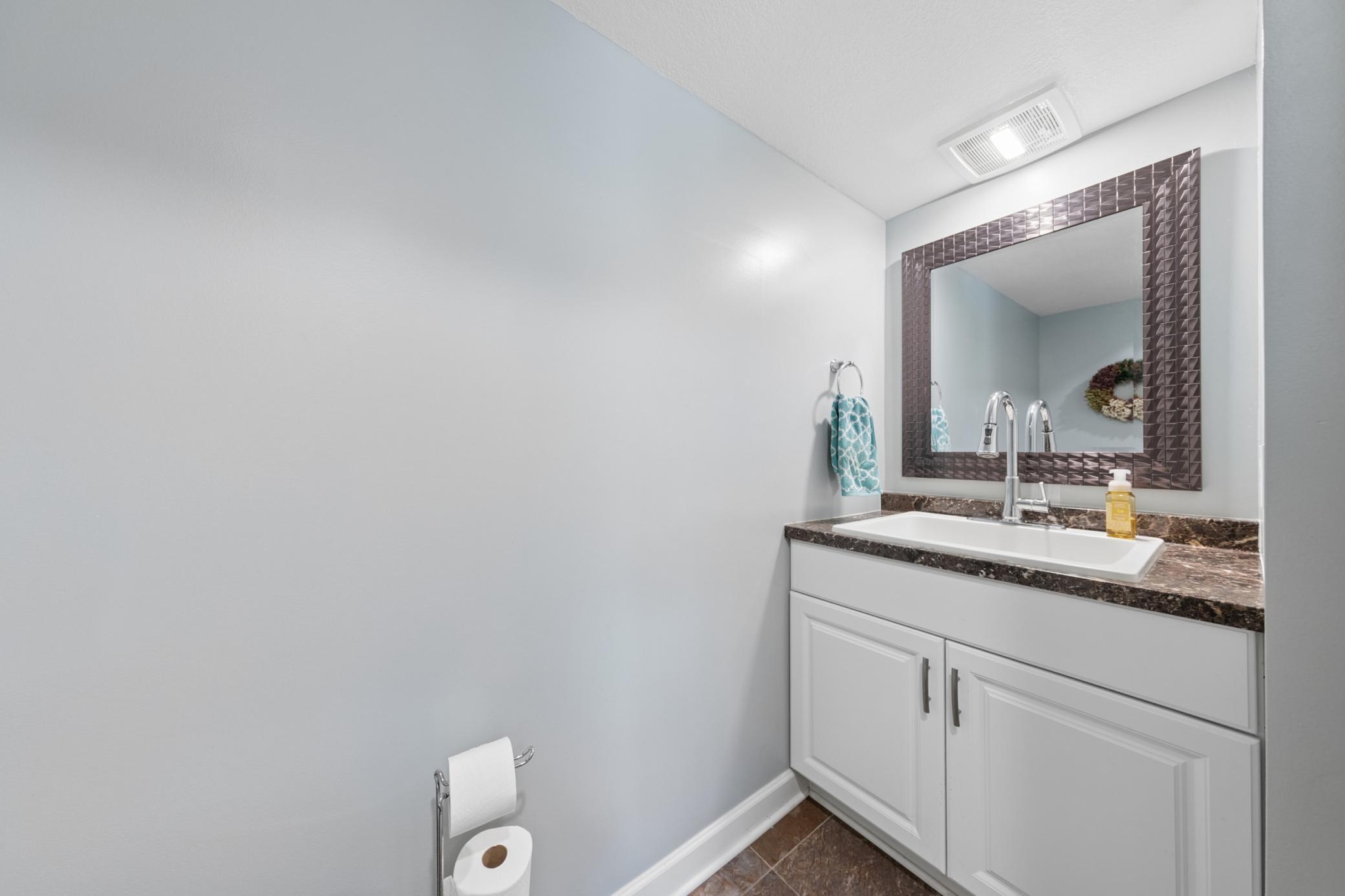 LL bathroom was custom made for craft/bathroom. Has hookups and easy transition back to 3/4 bathroom