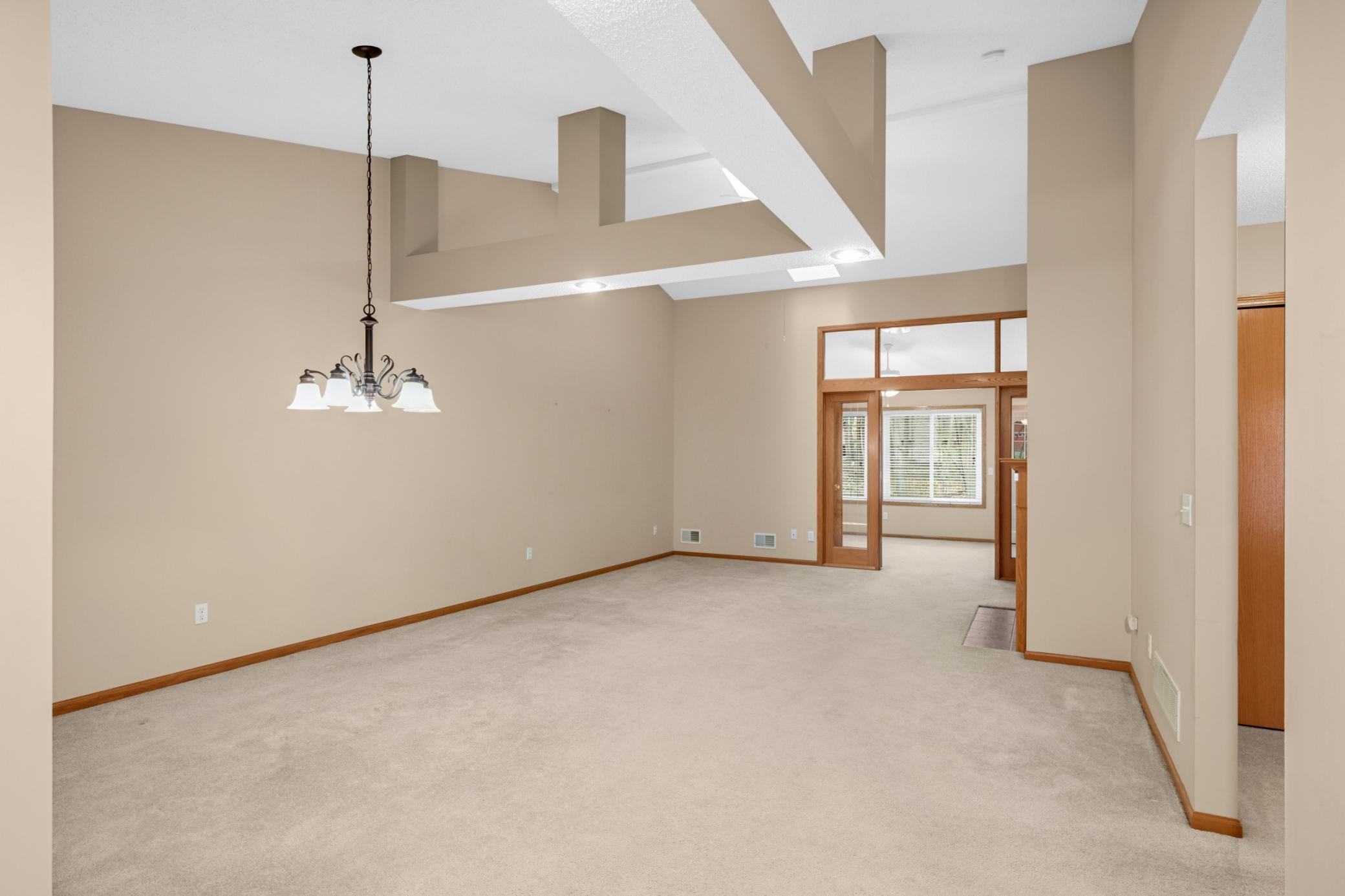 Expansive living room with an open layout and plenty of space for relaxing or entertaining
