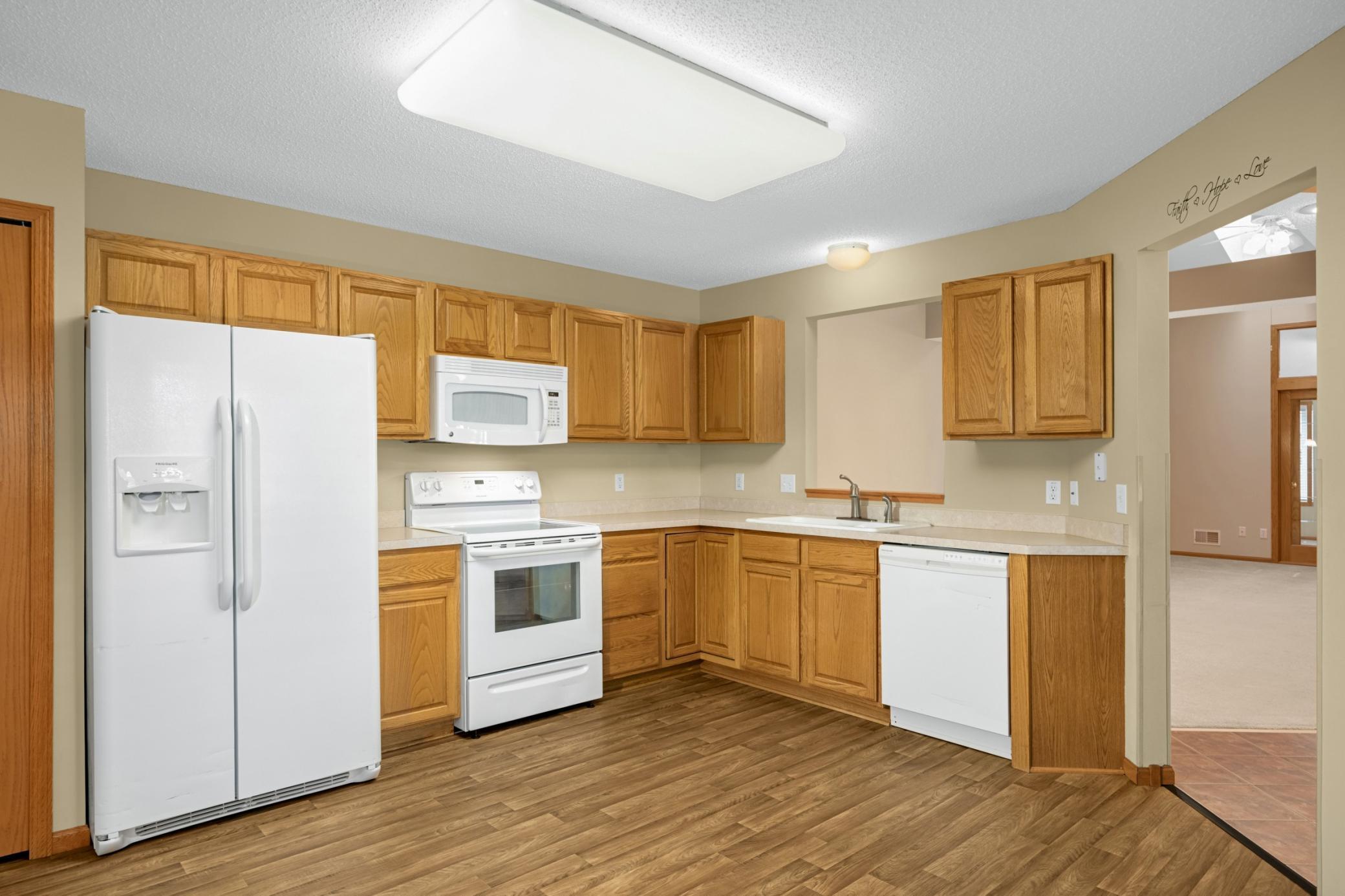 Ample cabinet storage and generous countertop space, perfect for everyday cooking and meal prep