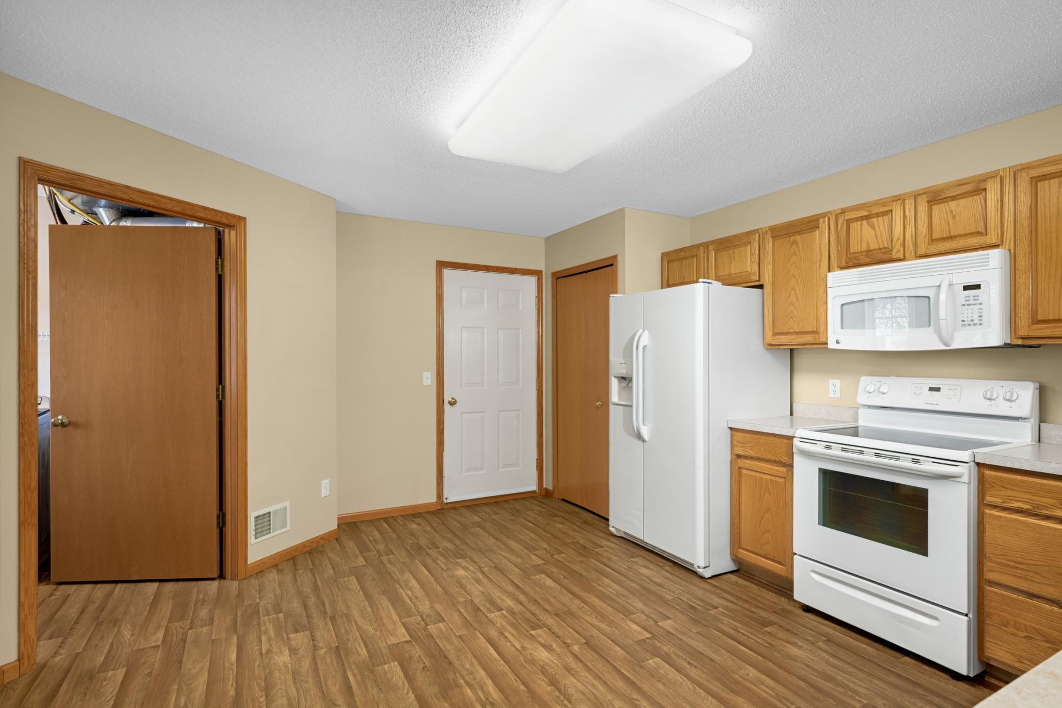 Kitchen with convenient direct access to the 2-car garage