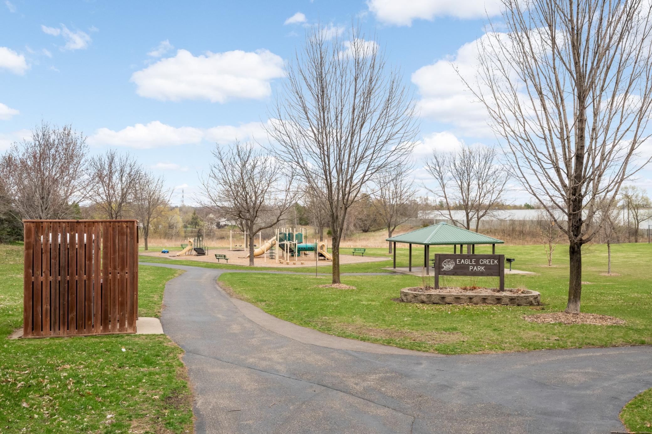 Eagle Creek Park is just steps from your door