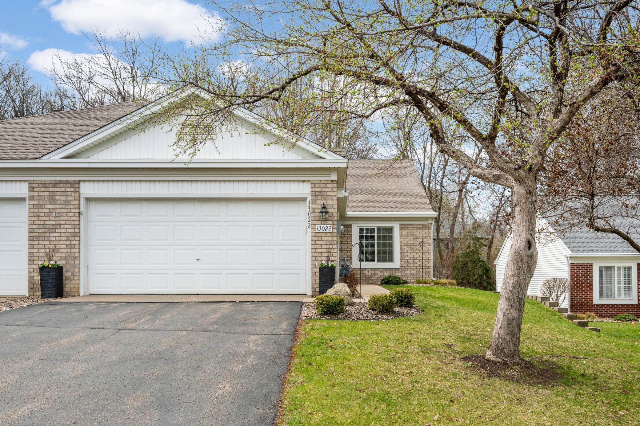 Attached 2-car garage