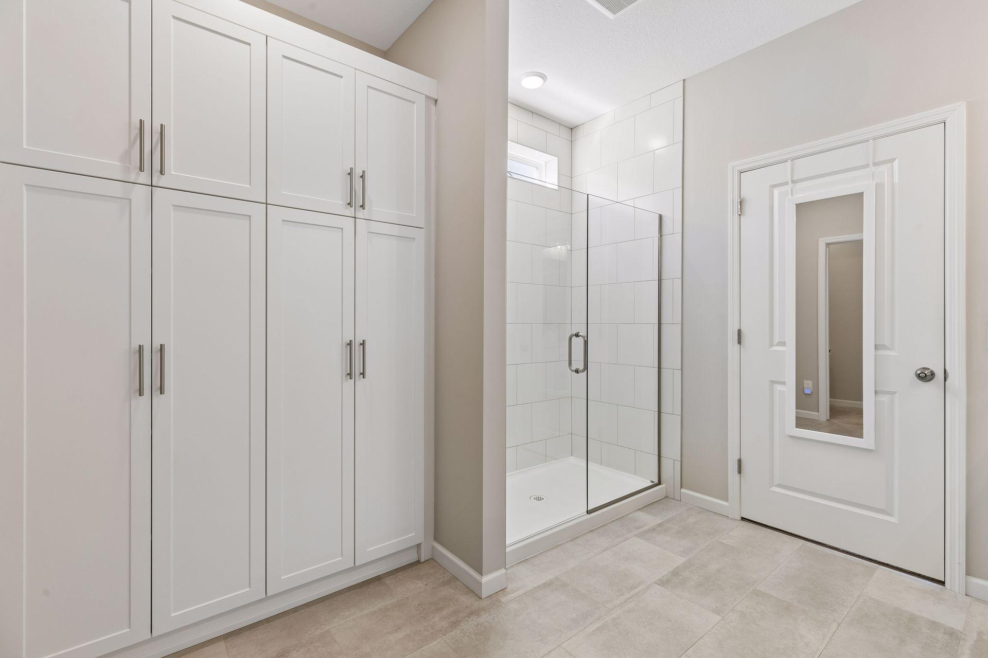 Custom cabinetry in primary bath