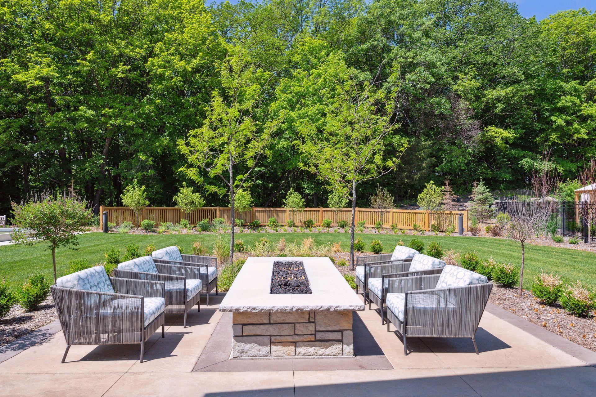 Cozy outdoor gathering place