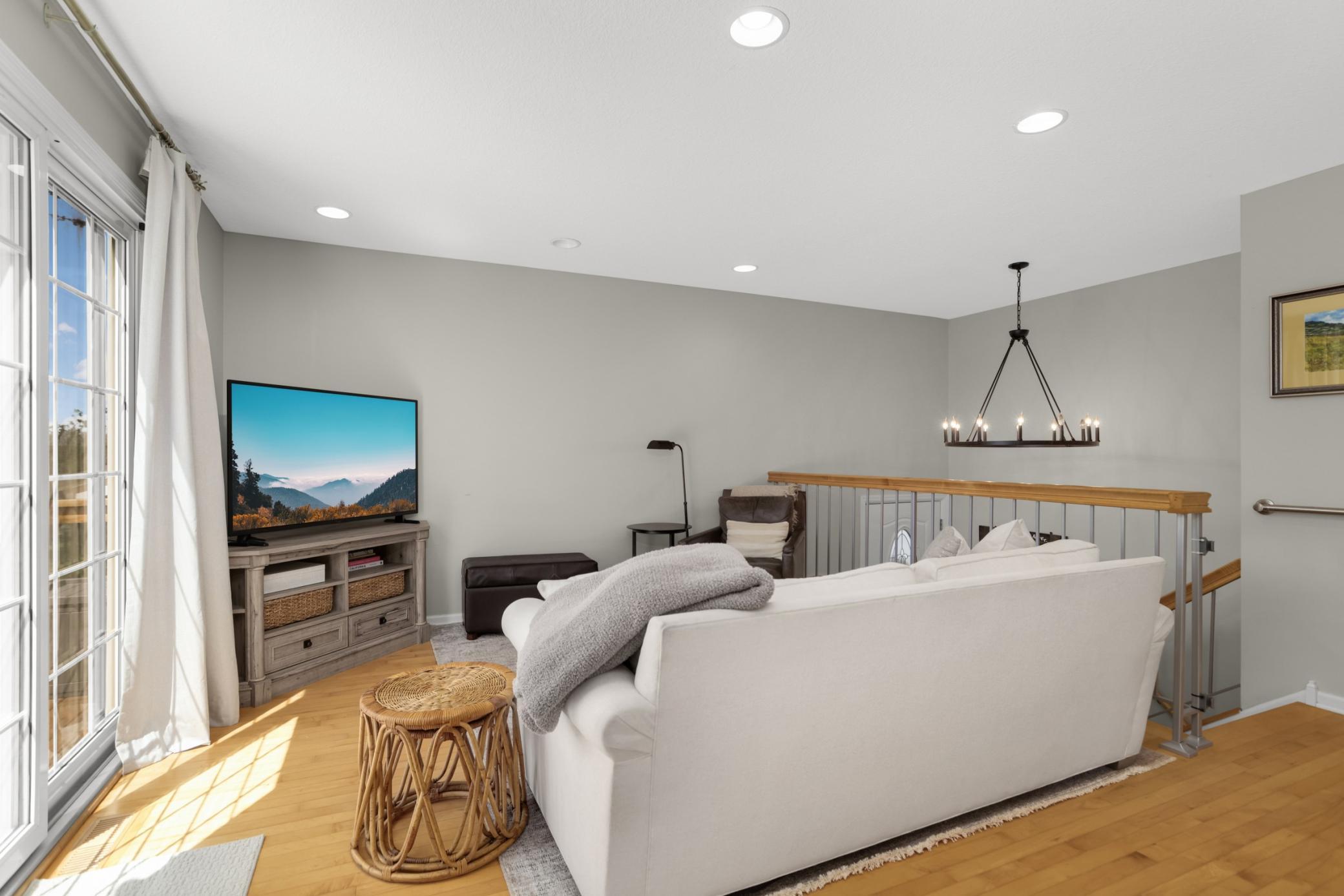Upper level living room.