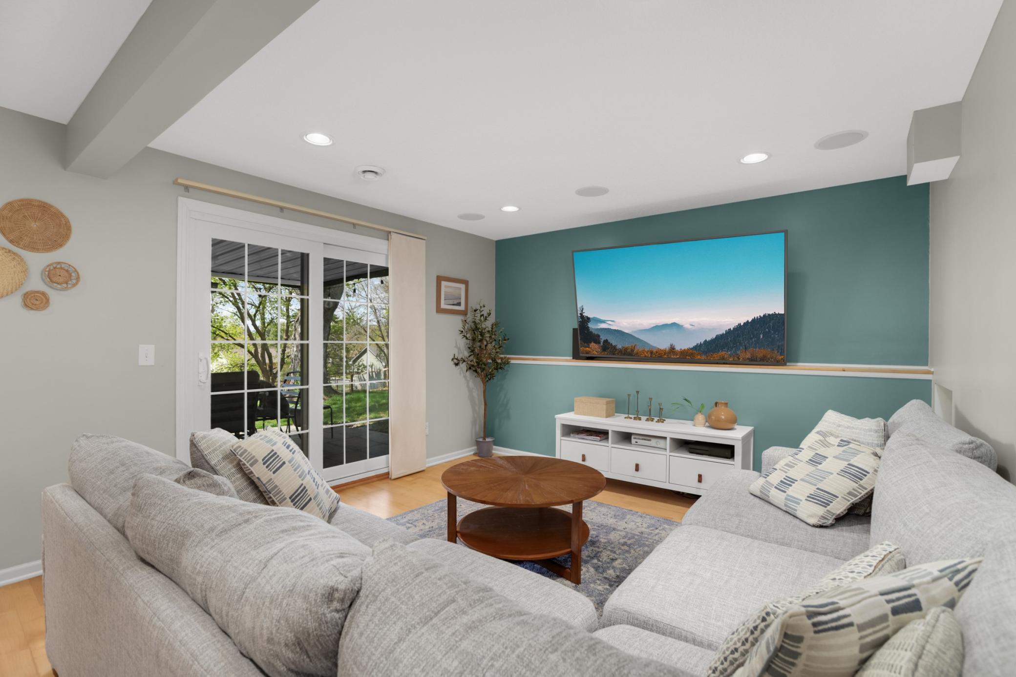 You will love that walkout to the beautiful backyard!