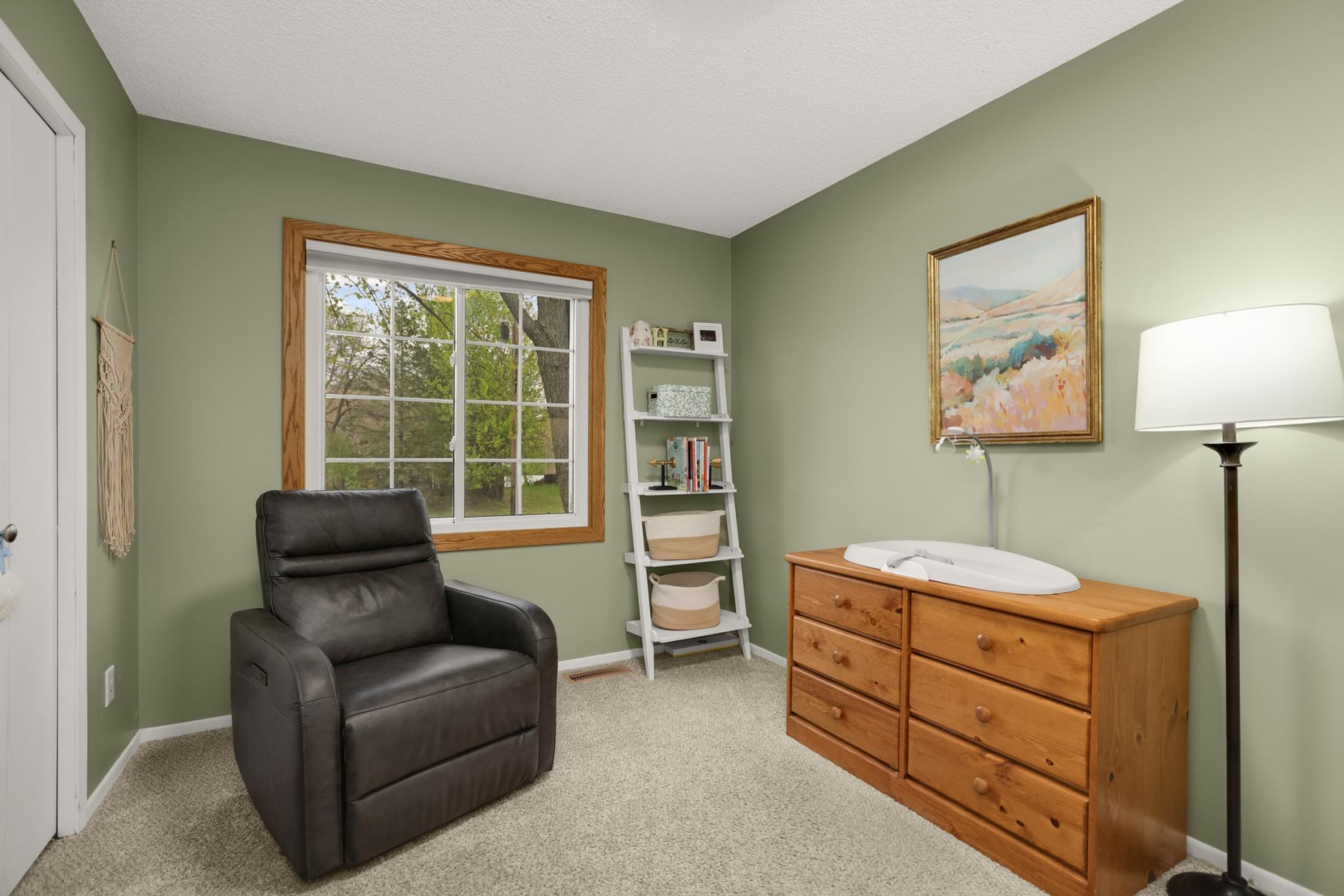 The second bedroom upstairs is so bright!