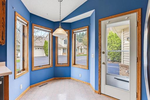 Cozy breakfast nook for morning coffee!