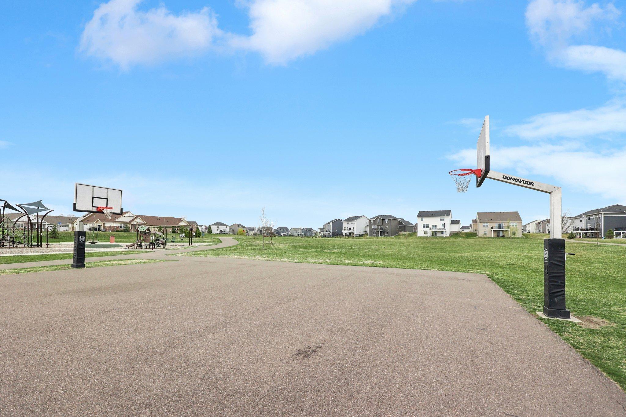 Neighborhood basketball court