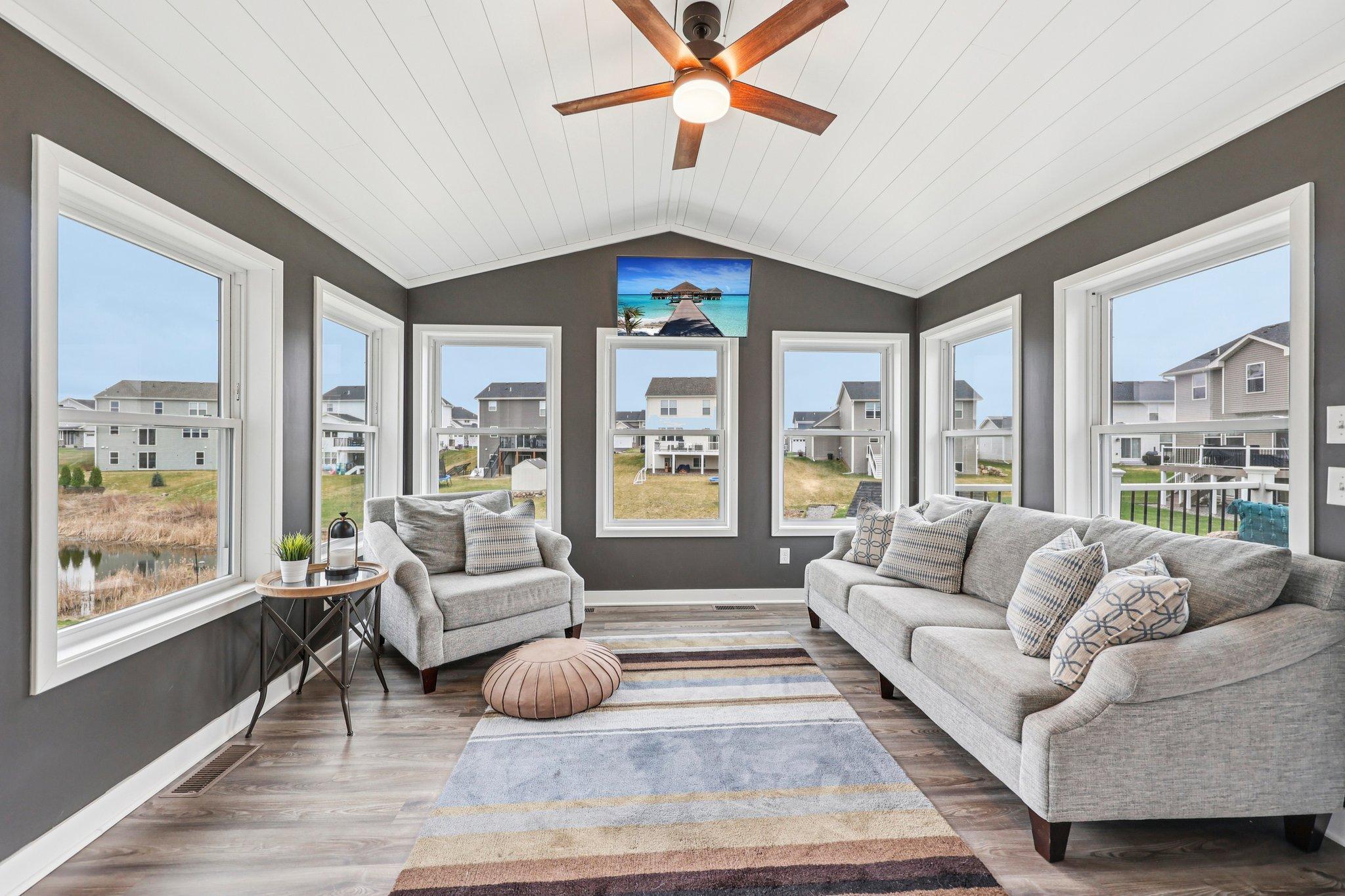 Sun filled 4 season porch