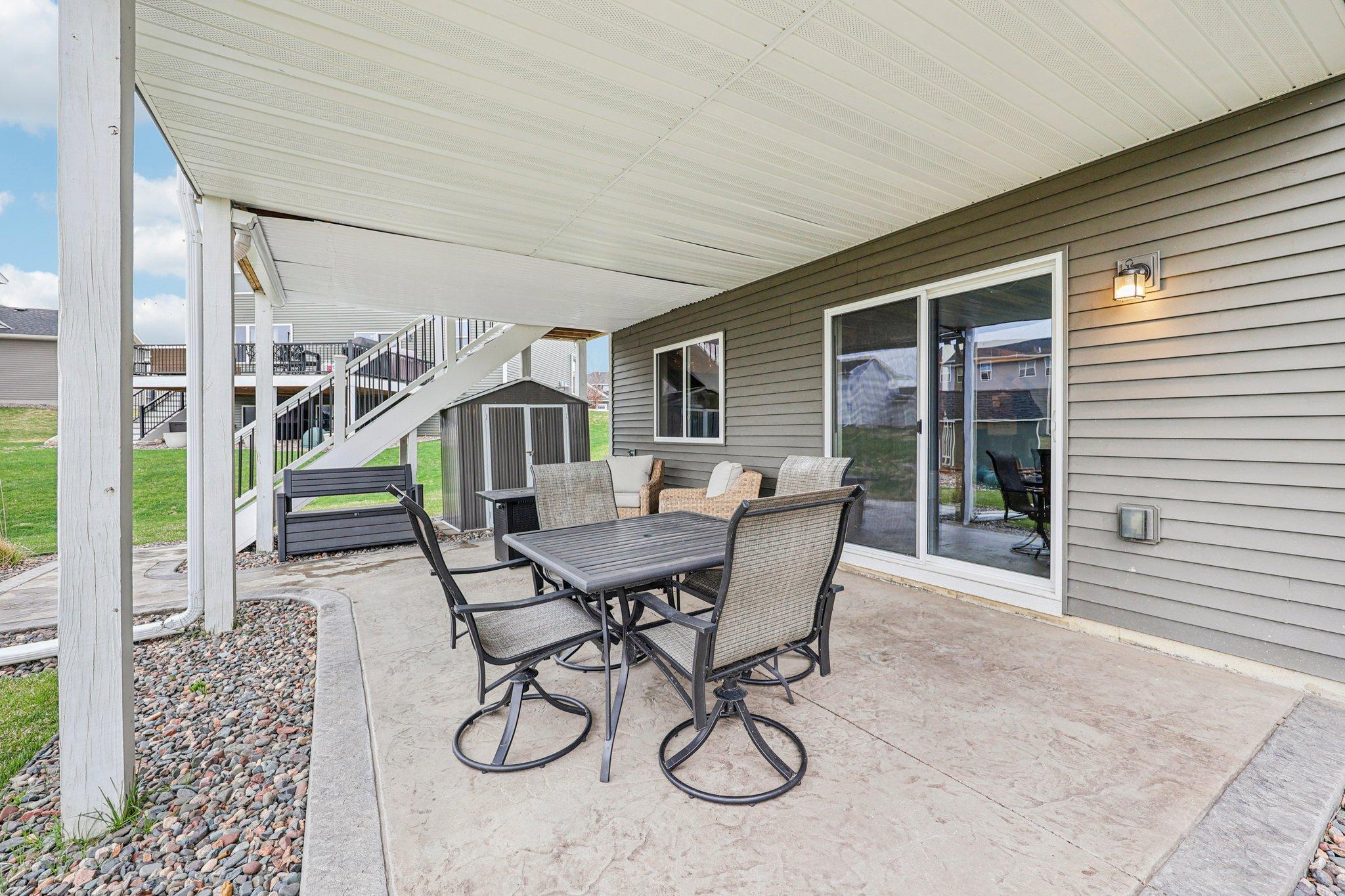 Lower level patio