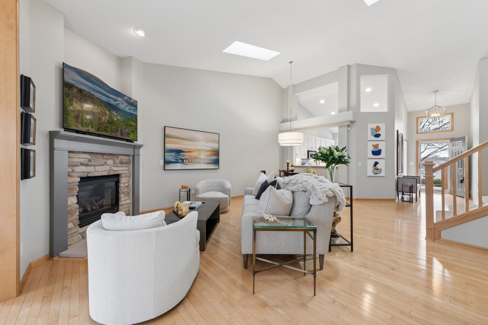 Sun bathed main level