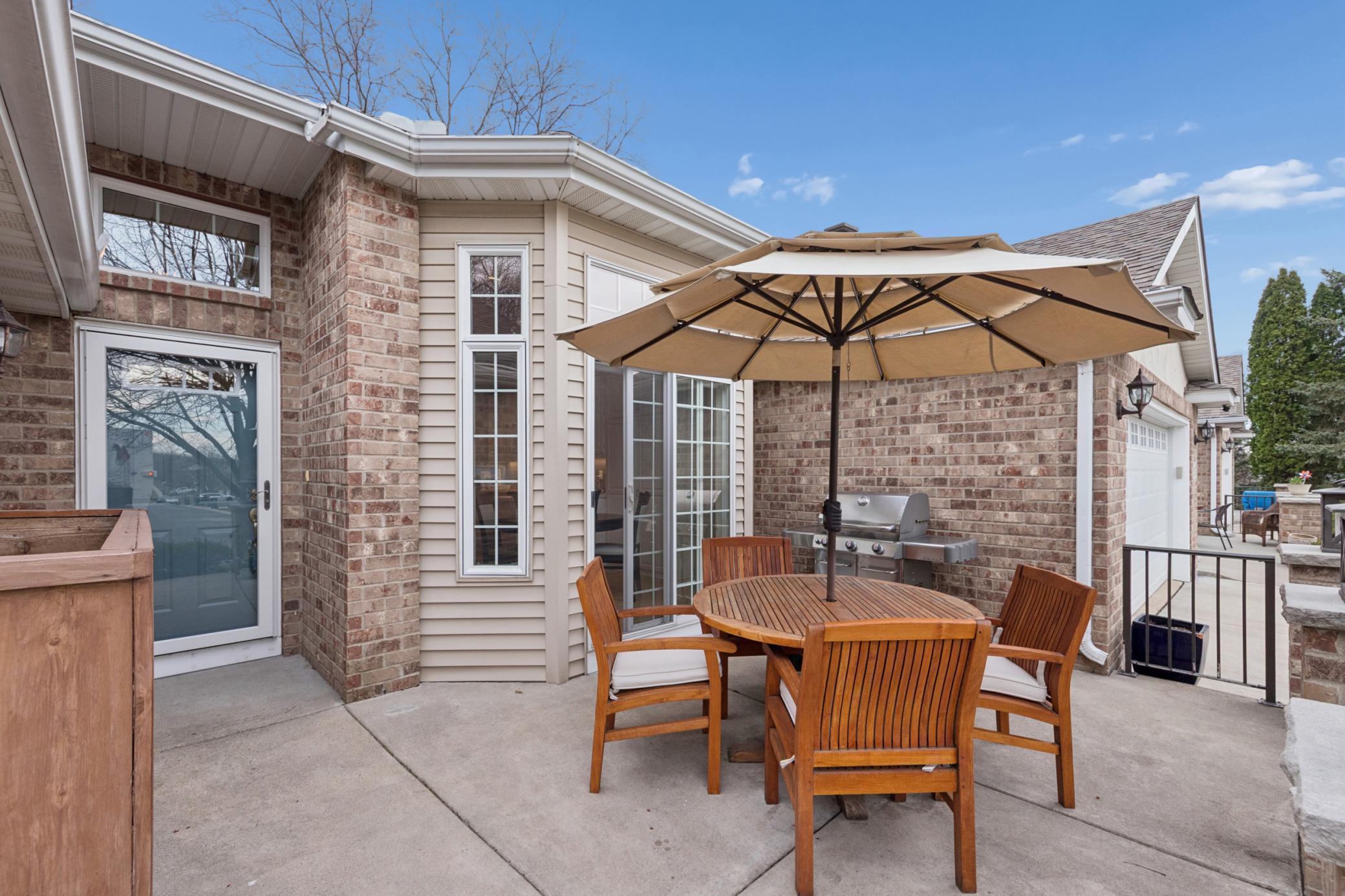 Front patio off kitchen. Perfect for grilling or happy hour!