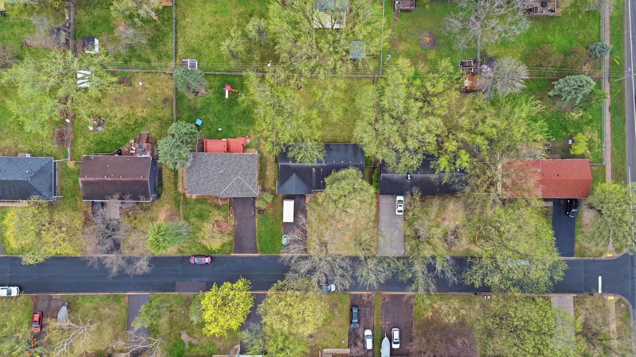 Aerial of street view