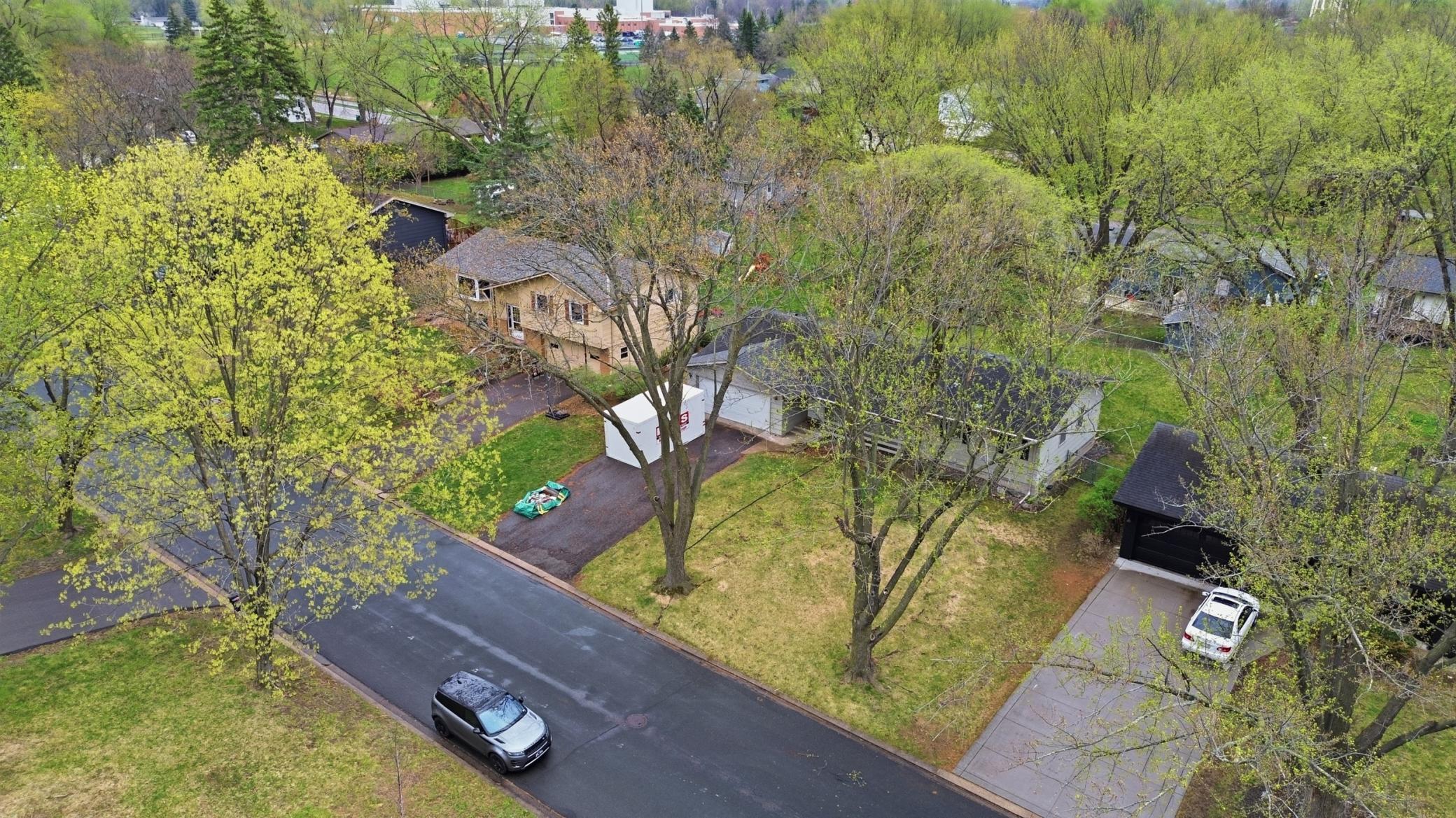 Aerial front of home